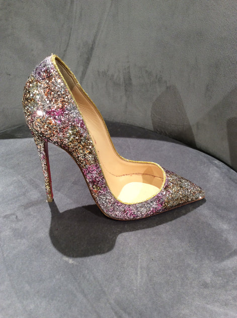 Christian Louboutin, Shoes, Silver Glitter So Kate Christian Louboutin  Heels