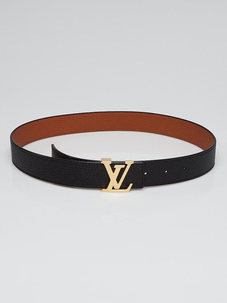 Louis Vuitton LV Edge 25mm Reversible Belt Beige + Calf Leather. Size 70 cm