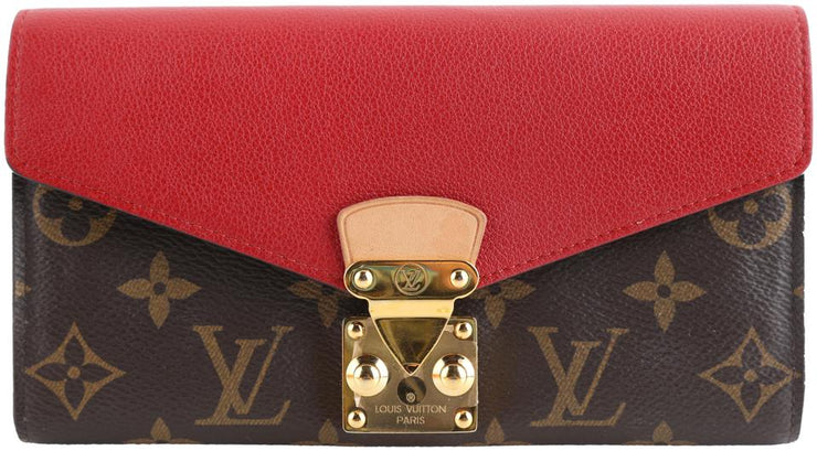 Louis Vuitton Cerise Monogram Canvas Pallas Compact Wallet Louis