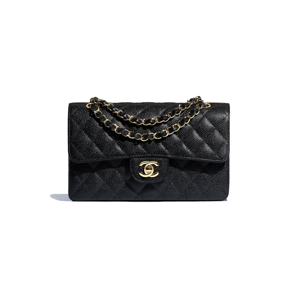 Chanel Boy Yen Wallet Quilted Diamond Black in Caviar with Gold-Tone - US